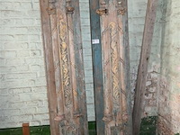 2 x decoratieve houten zuil - afbeelding 2 van  7