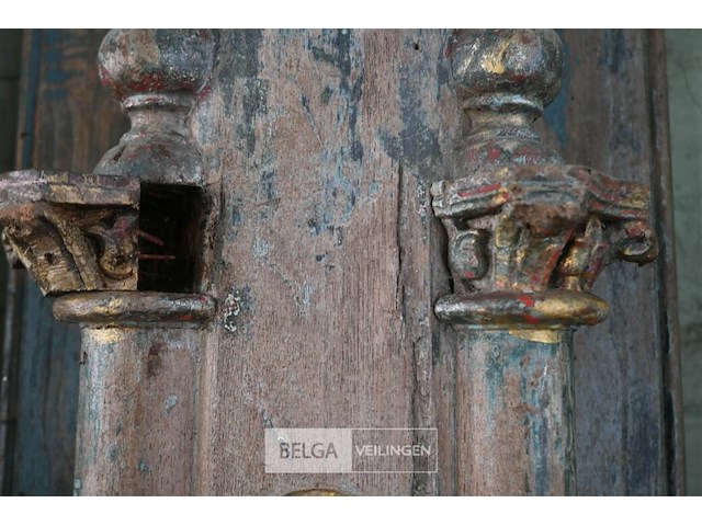 2 x decoratieve houten zuil - afbeelding 4 van  7
