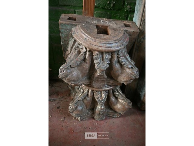 2 x decoratieve houten zuil - afbeelding 6 van  7