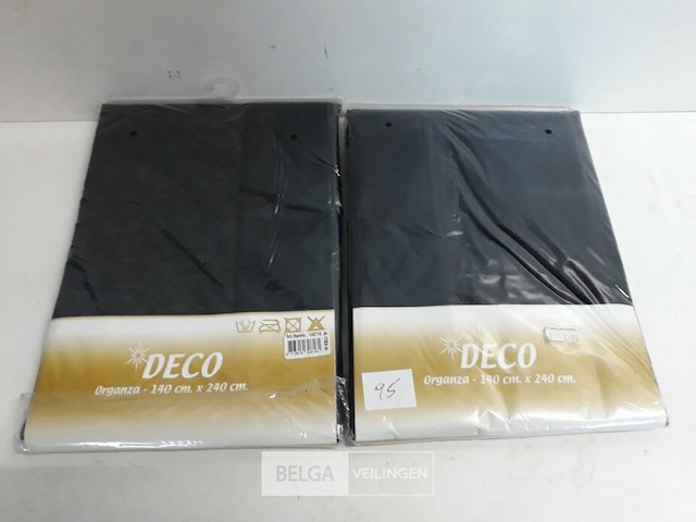 2 x decostof zwart 140x240 cm - afbeelding 2 van  3