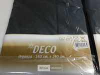 2 x decostof zwart 140x240 cm - afbeelding 3 van  3