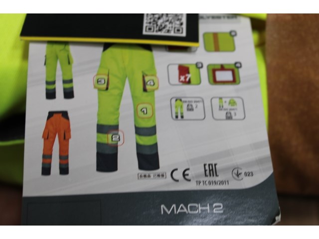2 x deltaplus werkbroek met hoge zichtbaarheid (medium) - afbeelding 1 van  1