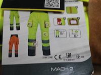 2 x deltaplus werkbroek met hoge zichtbaarheid (medium) - afbeelding 1 van  1