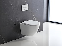 2 x design hangtoilet tornado wit - gesloten onderbodem