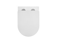 2 x design hangtoilet tornado wit - gesloten onderbodem - afbeelding 3 van  6