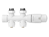2 x design kraanset wit - vloer (recht) - afbeelding 2 van  2