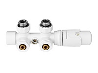 2 x design kraanset wit- muur (haaks) - afbeelding 2 van  2
