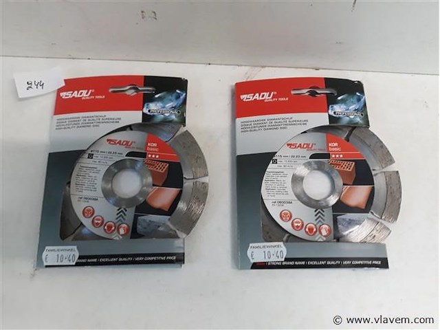2 x diamantschijf 115mm sadu - afbeelding 1 van  2