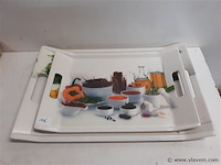 2 x dienblad melamine 38-46 cm - afbeelding 1 van  2