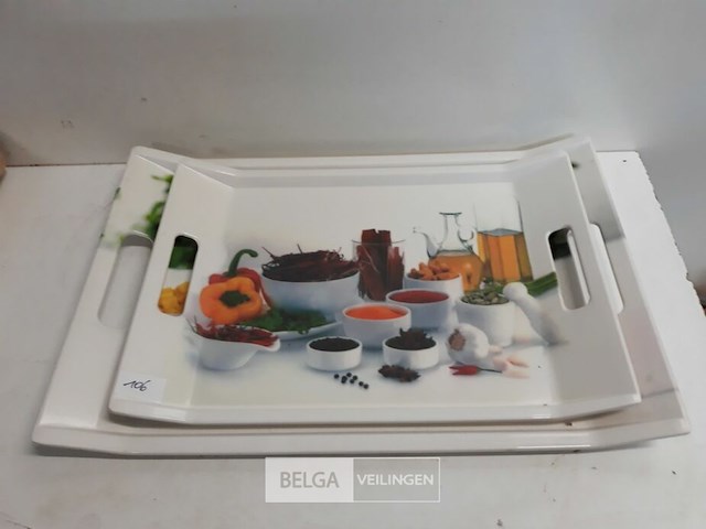 2 x dienblad melamine 38-46 cm - afbeelding 1 van  3