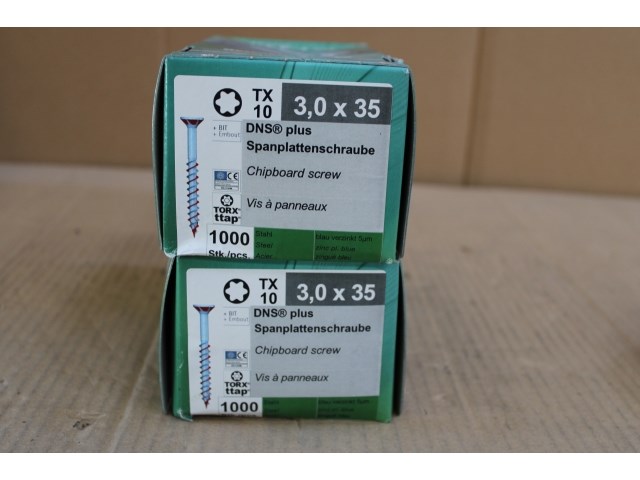2 x dns plus schroef 3,0 x 35 (ip: 1000 stuks) - afbeelding 1 van  2