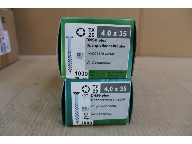 2 x dns plus schroef 4,0 x 35 (ip: 1000 stuks) - afbeelding 1 van  2