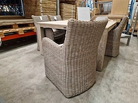 2 x domus - exclusieve wickerzetel vernazza ronde draad kubo taupe - afbeelding 3 van  6