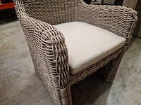 2 x domus - exclusieve wickerzetel vernazza ronde draad kubo taupe - afbeelding 5 van  6