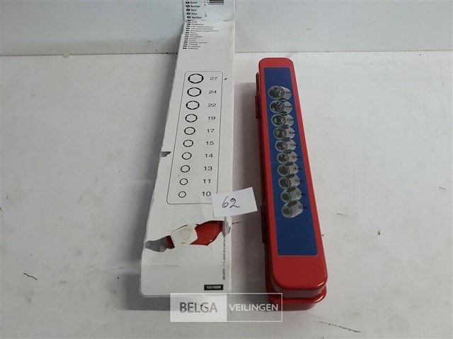 2 x doppen ½ in set 12 delig - afbeelding 1 van  3