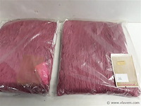 2 x draadgordijn 100x250 cm paars - afbeelding 1 van  2