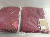 2 x draadgordijn 100x250 cm paars - afbeelding 1 van  3