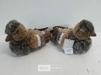 2 x eend zachte haren 20x13 cm - afbeelding 1 van  3