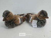 2 x eend zachte haren 20x13 cm
