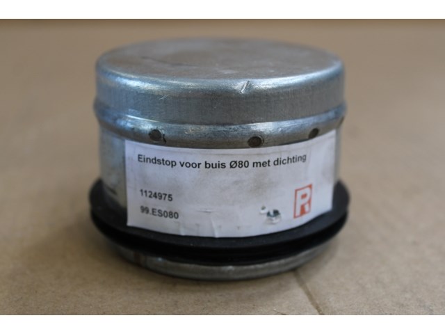 2 x eindstop voor buis ø80 met dichting - afbeelding 2 van  2