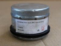 2 x eindstop voor buis ø80 met dichting - afbeelding 4 van  4