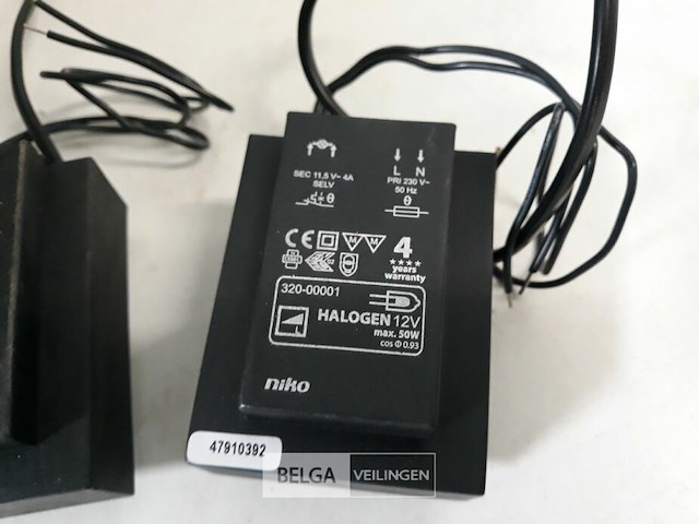 2 x electromagnetische transfo 12v max 50w niko - afbeelding 3 van  3