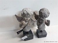 2 x engel op voet 21 cm - afbeelding 1 van  2