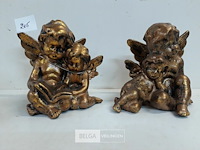 2 x engelen brons kleur 2 assorti - afbeelding 3 van  3