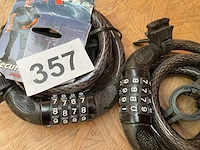 2 x fietsslot met cijferslot - afbeelding 2 van  4