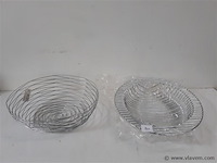 2 x fruitmand metaal - afbeelding 1 van  2