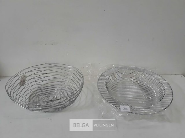 2 x fruitmand metaal - afbeelding 1 van  3