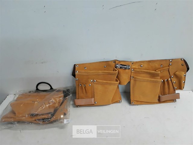 2 x gereedschapsgordel 11 vakken - afbeelding 1 van  3