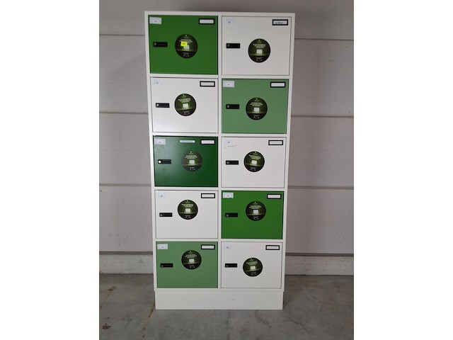 2 x gispen lockerkast (groen) - afbeelding 1 van  2