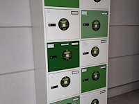 2 x gispen lockerkast (groen) - afbeelding 2 van  2