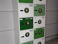 2 x gispen lockerkast (groen) - afbeelding 2 van  2