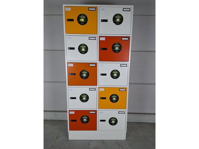 2 x gispen lockerkast (oranje) - afbeelding 1 van  2