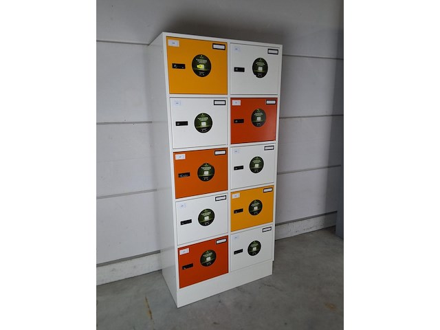 2 x gispen lockerkast (oranje) - afbeelding 2 van  2