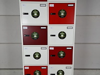 2 x gispen lockerkast (rood) - afbeelding 1 van  2