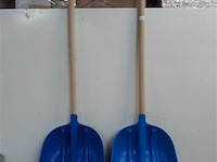 2 x graan – bladschep met steel - afbeelding 1 van  2