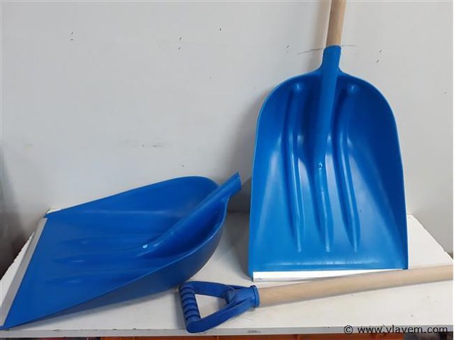 2 x graan – bladschep met steel - afbeelding 2 van  2