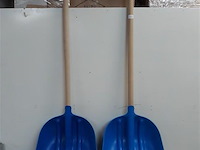 2 x graan – bladschep met steel - afbeelding 1 van  2