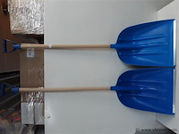 2 x graan – bladschep met steel - afbeelding 1 van  2