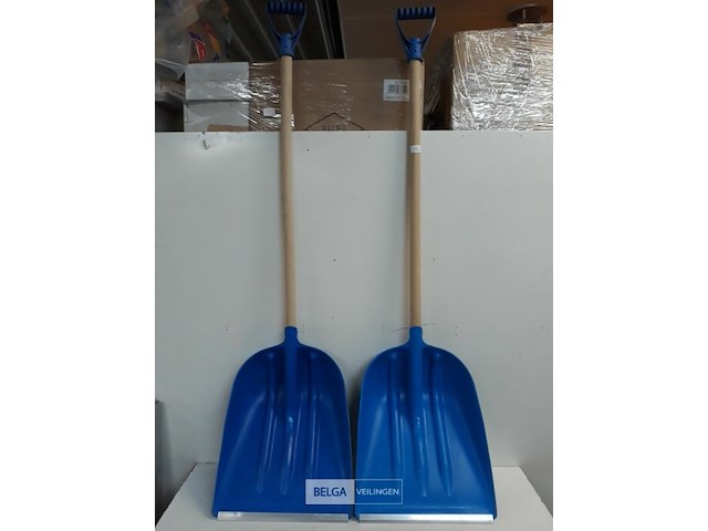 2 x graan – bladschep met steel - afbeelding 2 van  3