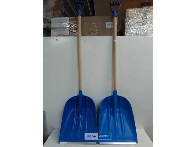 2 x graan – bladschep met steel - afbeelding 1 van  3