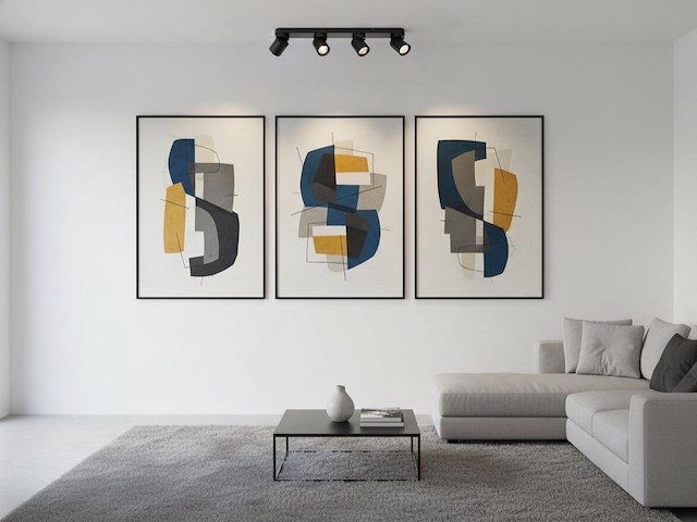 2 x gu10 opbouwspot armatuur 4 cilinder zand zwart draaibaar - afbeelding 4 van  7