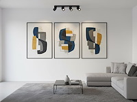 2 x gu10 opbouwspot armatuur 4 cilinder zand zwart draaibaar - afbeelding 4 van  7