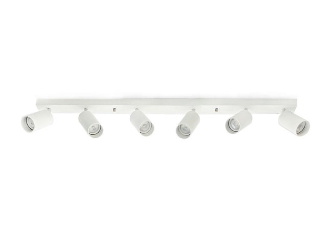 2 x gu10 opbouwspot armatuur 6 cilinders zand wit draaibaar - afbeelding 2 van  4