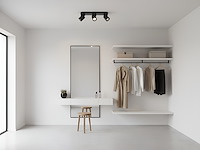 2 x gu10 opbouwspot armatuur triple cilinder zand zwart draaibaar - afbeelding 4 van  7