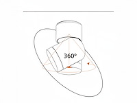 2 x gu10 opbouwspot armatuur triple cilinder zand zwart draaibaar - afbeelding 7 van  7