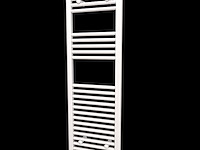 2 x h1200xb600 handdoekradiator mat wit - linteo - afbeelding 2 van  4